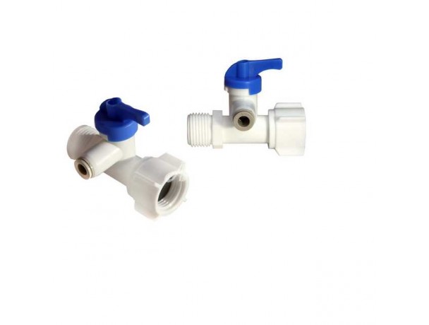 Переходник c встроенным краном 1/2\" НР - кран 1/4\" QC - 1/2\" ВН; MFV-01